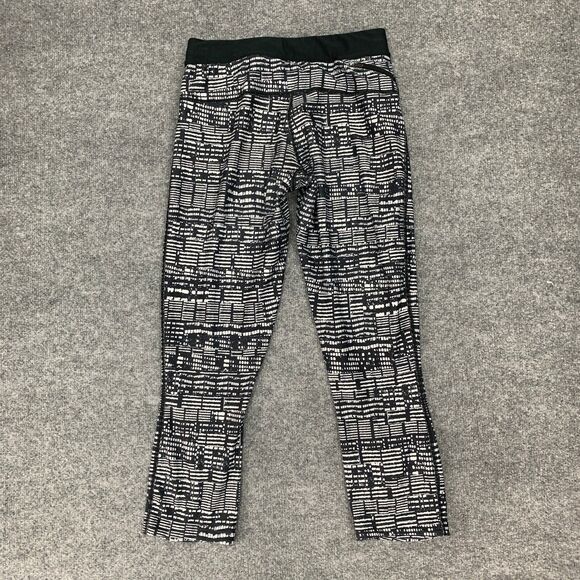 Nike Just Do It Legging Womens M Medium Black White Dri Fit Cropped Drawstring - Picture 3 of 12